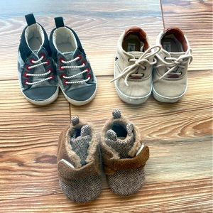 3 Pairs Baby Boy Shoe Bundle